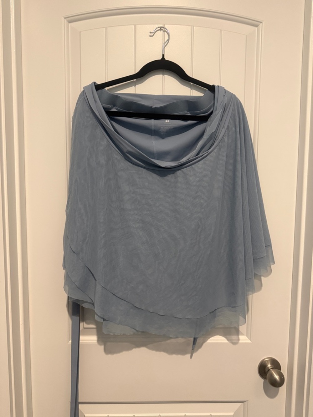 POPFLEX 3X Activewear wrap skirt in Blue